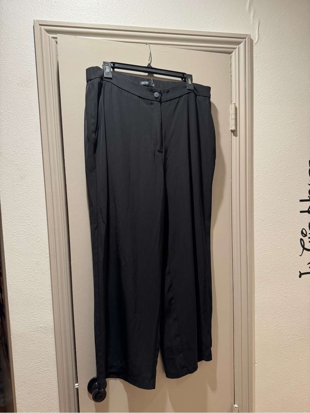 Adrianna Papell Black Wide Leg Trousers